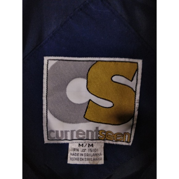 3/$20 Vintage Current Seen Navy Blue Windbreaker Jacket M - Picture 7 of 7